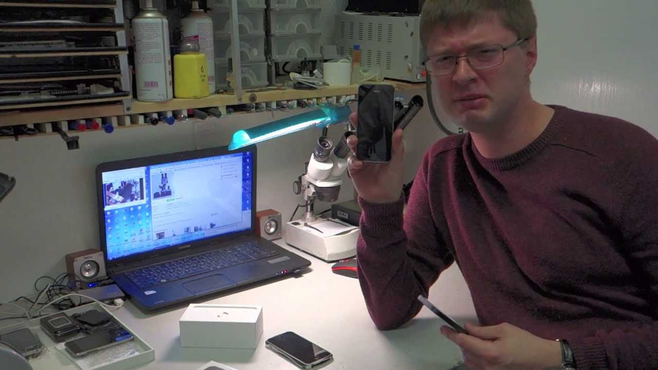 DGL.ru: Первое знакомство с iPhone 5s. Видео из мастерской.
