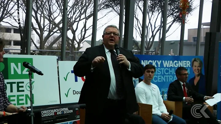 Gerry Brownlee heckled during Christchurch debate