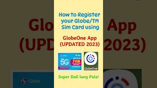 How to Register your Globe or TM Sim Card Using GlobeOne App Updated 2023 screenshot 1