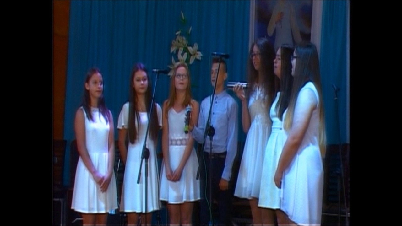 I miejsce – Konrad Surdel z chórem z Gimnazjum w Łękach Górnych