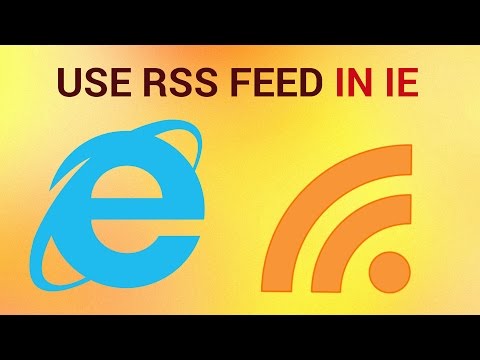 How to use RSS Feed in Internet Explorer