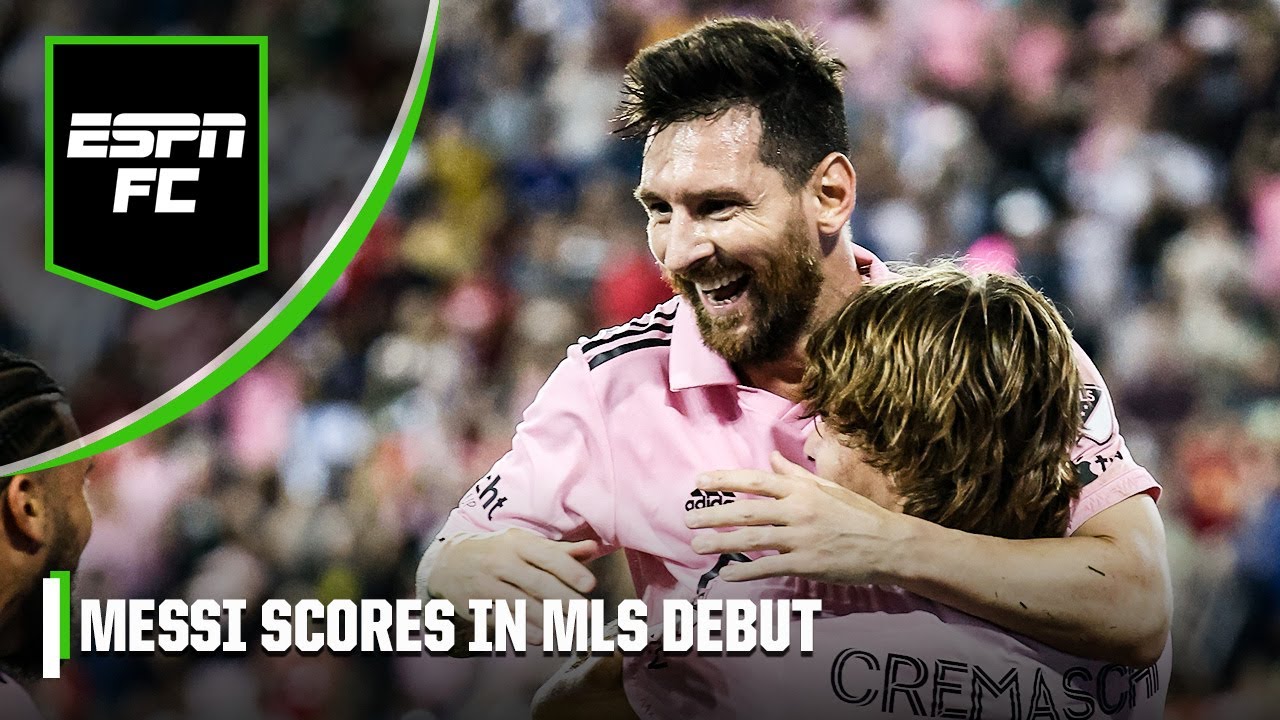 Lionel Messi scores on his MLS debut for Inter Miami