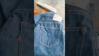 13.75 oz natural indigo w34L36 selvedge hidden rivets