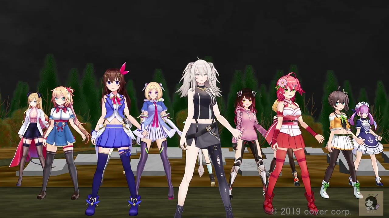 【MMD ホロライブ】Thriller　YouTuberの皆さんに踊ってもらいました。【1080p 60fps】