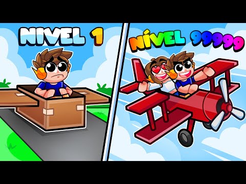 EVOLUÍ MEU AVIÃO ATÉ CONQUISTAR A CRUSH no ROBLOX!
