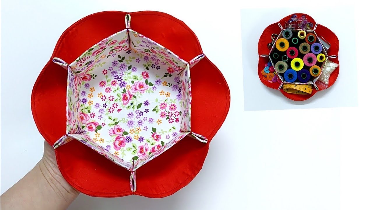 Fabric Basket Organization Ideas For Sewing Lovers 💟 Gift Sewing Ideas