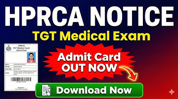 🔴👉How to download HPRCA TGT Admit Card  ,TGT Medical Admit Card 2025 kese download kre