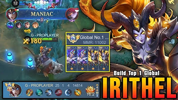 25 Kills + MANIAC!! Irithel Insane 11.000+ MMR - Build Top 1 Global Irithel ~ MLBB