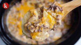 Slow Cooker Hamburger Potato Casserole Recipe
