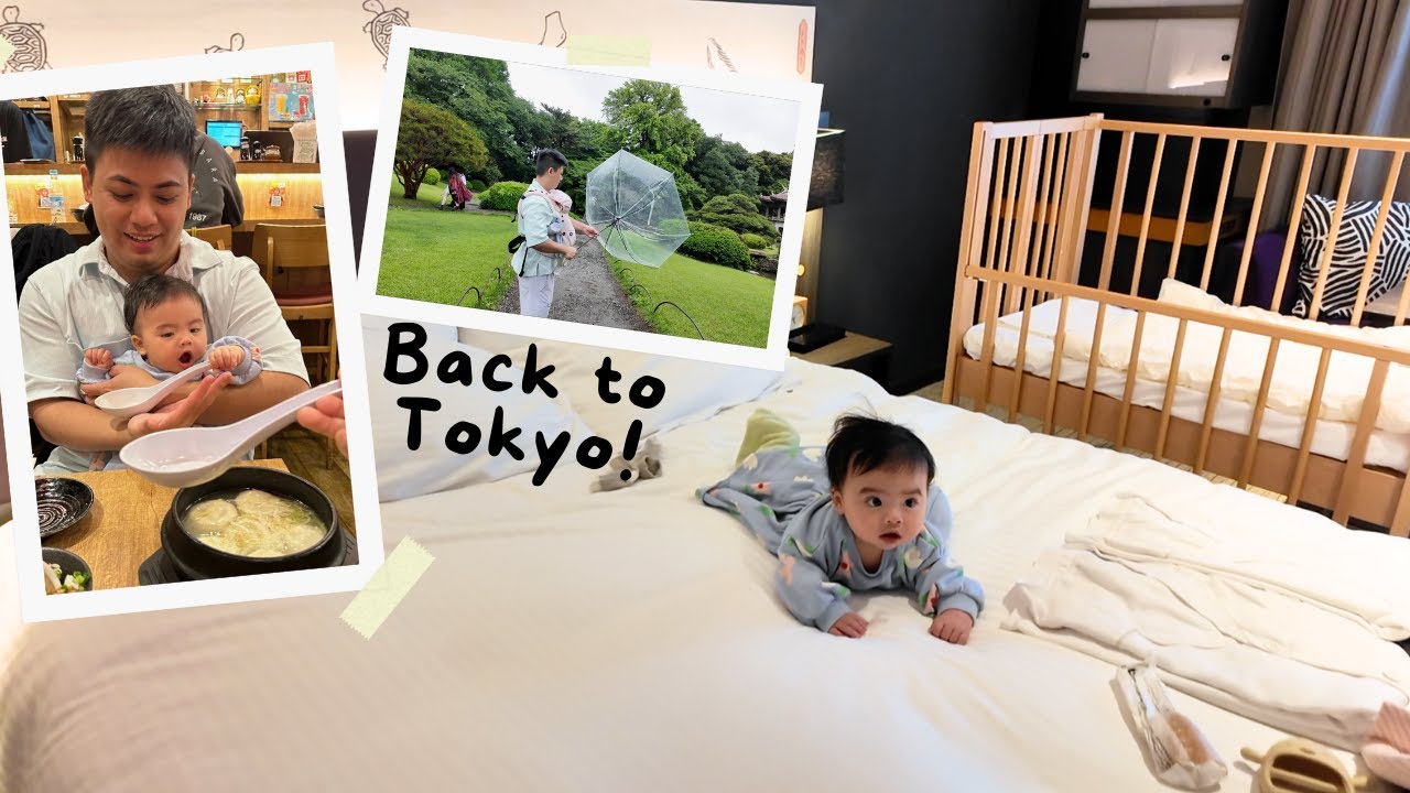 Cold rainy day in Tokyo - Shinjuku Garden & Wagyu BBQ! (baby was cryinggg)