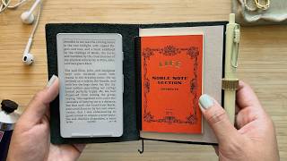 my pocket-sized ereader & journal | xteink x4 ereader & traveler’s notebook