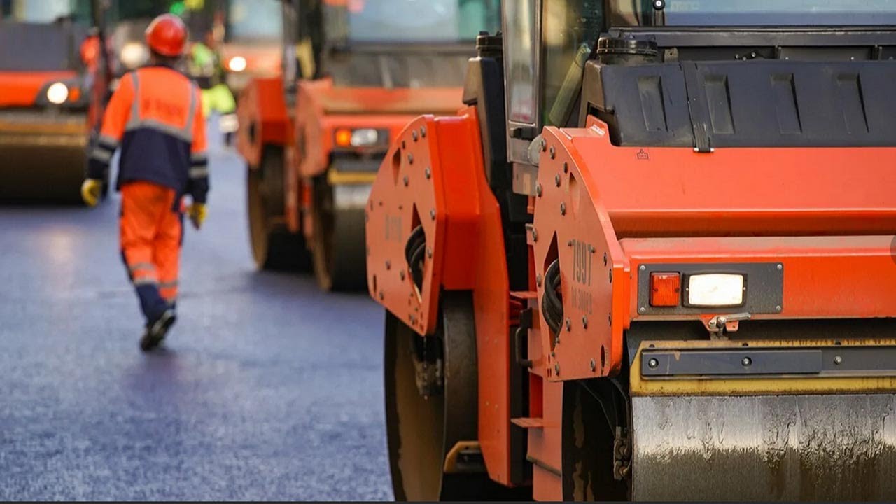 Масштабный ремонт дорог начался в Алматы - YouTube