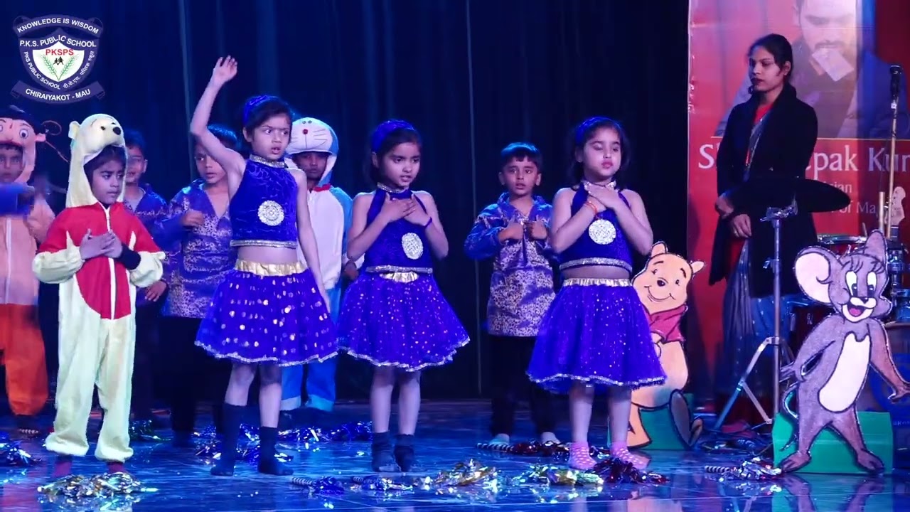 Cartoon Theme Dance |  PKS Public School, Chiraiyakot- Mau | 17th Annual Day 18 Feb-2024