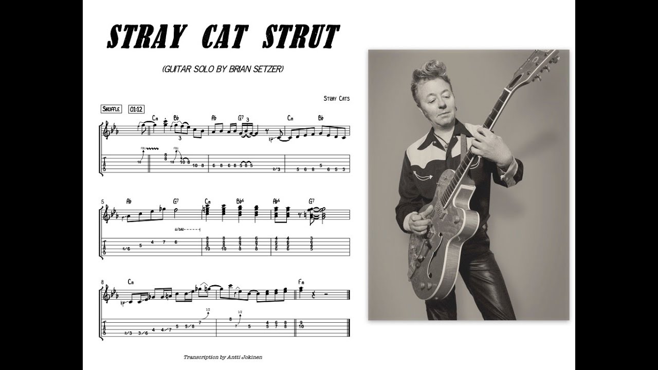 Stray Cat Strut guitar solo by Brian Setzer 