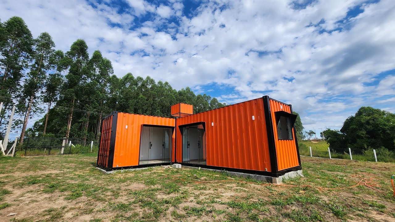 Casa Container em formato 