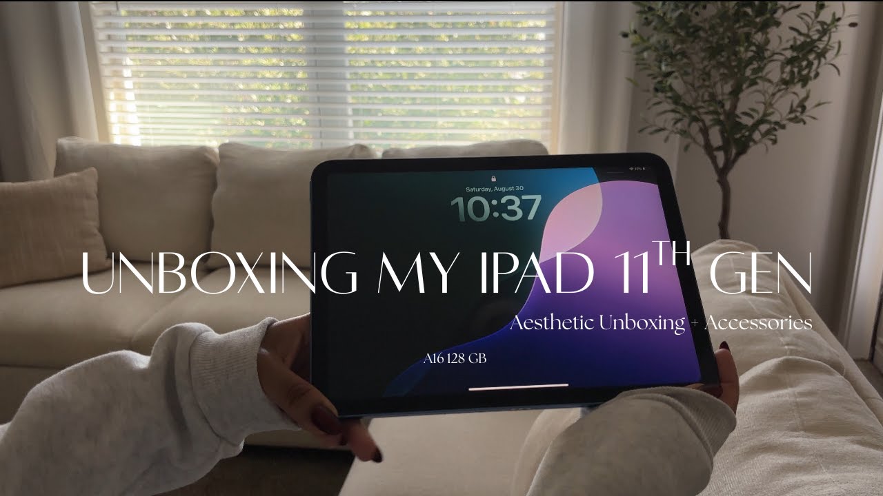 Unboxing My New iPad 11th Gen (A16) 128GB | Aesthetic Unboxing + Accessories