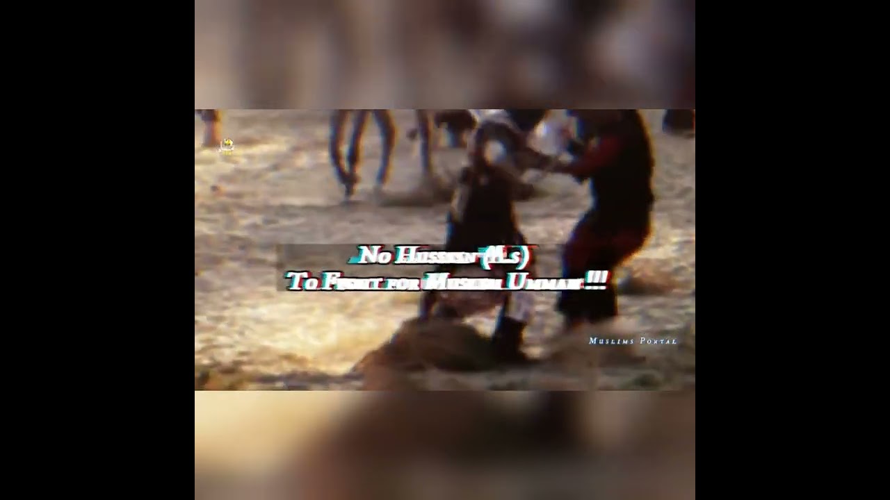 Hussain (A..S) left to save his ummah! tribute to imam Hussain (A..S) 