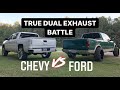 Chevy vs Ford exhaust battle!