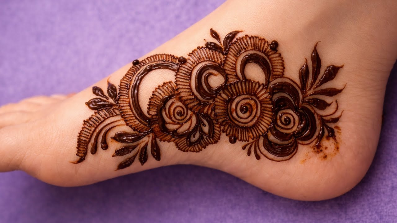 Beautiful feet mehandi design 👣 | mehndi design | Mehandi ka design | pairon ki mehndi designs henna