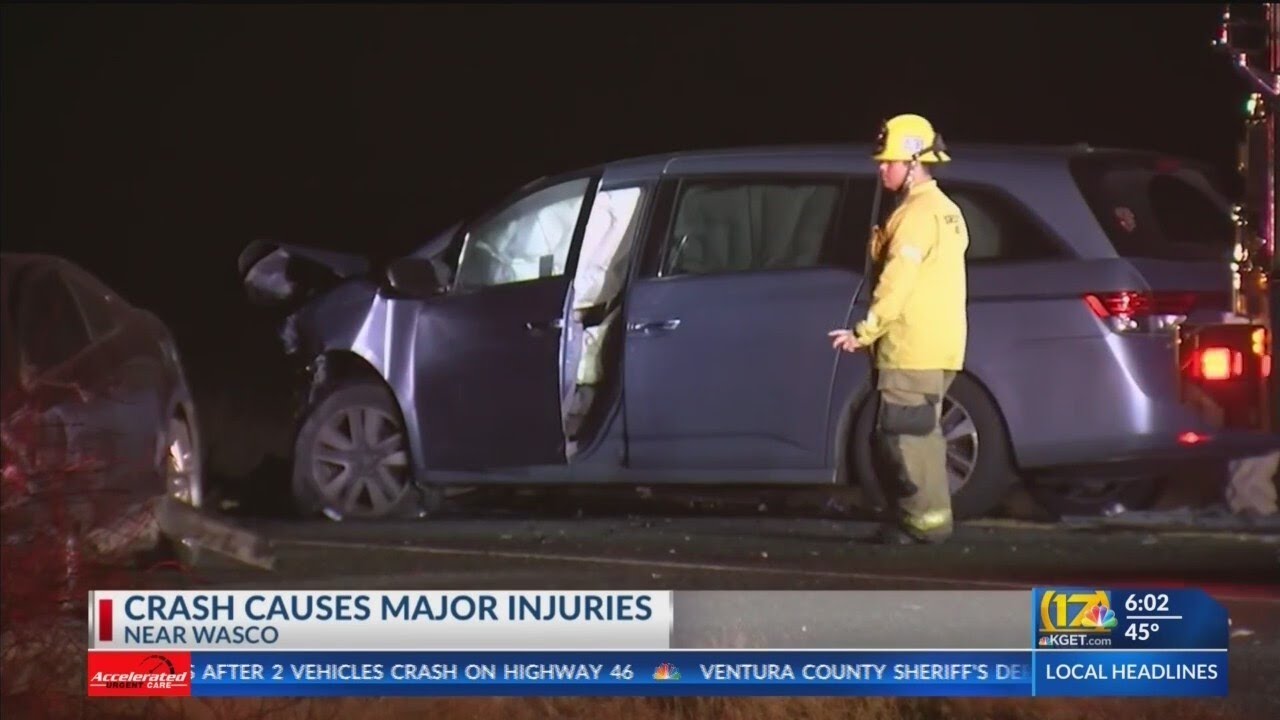 1 ejected, sustains major injuries after 2 vehicles crash on Highway 46 ...