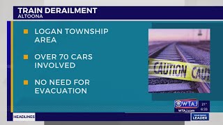 Train derailment in Blair County involved more than 70 rail cars: Officials | WTAJ