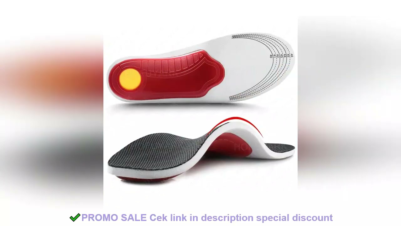 Orthotic Insole Men High Arch Support Flatfoot Orthopedic Insoles For Feet Ease Pressure Plantar Fas
