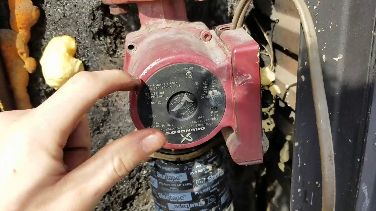 came out to the pump on the boiler making a weird noise. YouTube