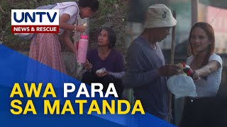 Social Experiment: may mag-aabot kaya ng pagkain para sa matandang taga-walis ng kalsada? | Sana All