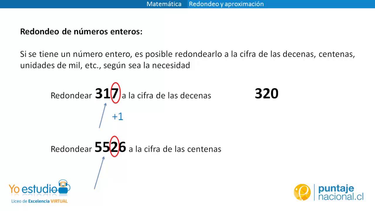 ¿Cómo se aproxima un número entero