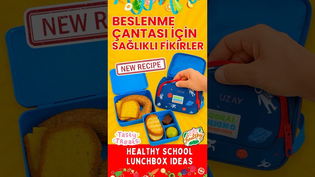 Beslenme Çantası Derdine Son! | Sağlıklı & Pratik Okul Kombini 🥪🍊