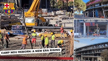 Camp Nou Construction Update – Massive Concrete Pour in the New Stadium