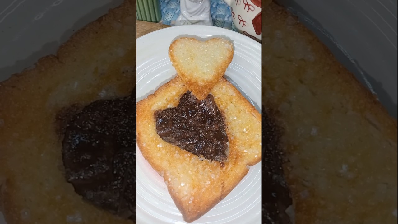 Chocolaty Heart Sandwich #recipe #cooking #easyrecipe