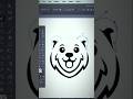 Bear/Mascot Logo Design Create In Illustrator.              #LogoDesign #MascotLogo #Symmet