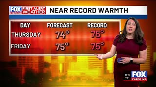 Spring-like warmth moves into area, followed by wet weather later in the week