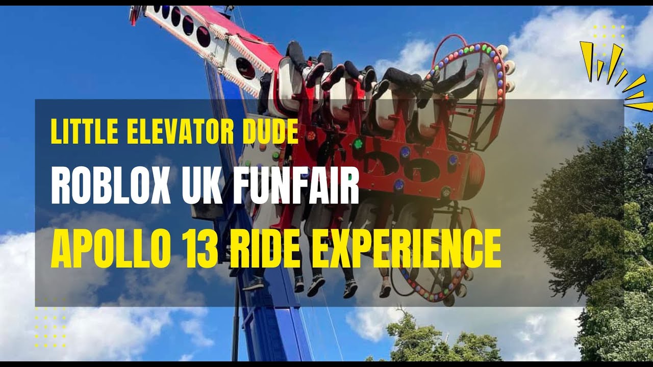 Roblox UK Funfair Apollo 13 Ride Experience 🚀 | Epic Spinning Thrill Ride!