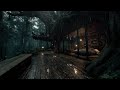 Calm Forest Rain at Night 🌲 | Sleep Fast with Soft Thunder Ambience