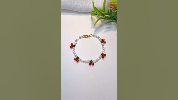 Cherry Blossom Bracelet🍒 #diy #trending #bracelet #shorts #handmade #art #cherry #accessories