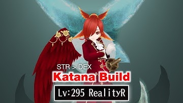 STR DEX Katana Build Level 295 (Before the New Skills) - Toram Online