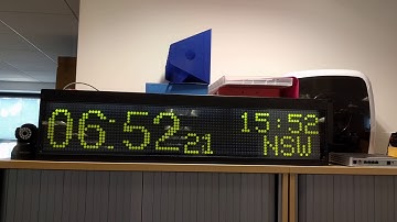 Smart clock flip dot display