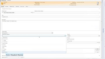 Service Manager Creating an Incident Request