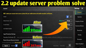HOW TO CHANGE SERVER IN PUBG MOBILE HOW TO CHANGE SERVER IN BGMI BEFORE 60 DAYS SERVER 2.2 UPDATE