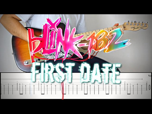 BLINK-182 - FIRST DATE | Guitar Cover Tutorial (FREE TAB) class=