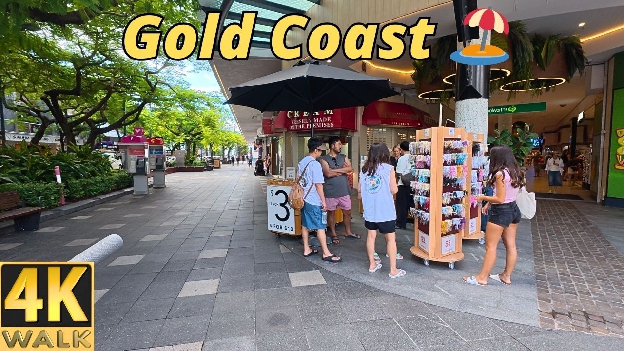 Gold Coast Australia 🏝️ 4k Walks & Beach Rides