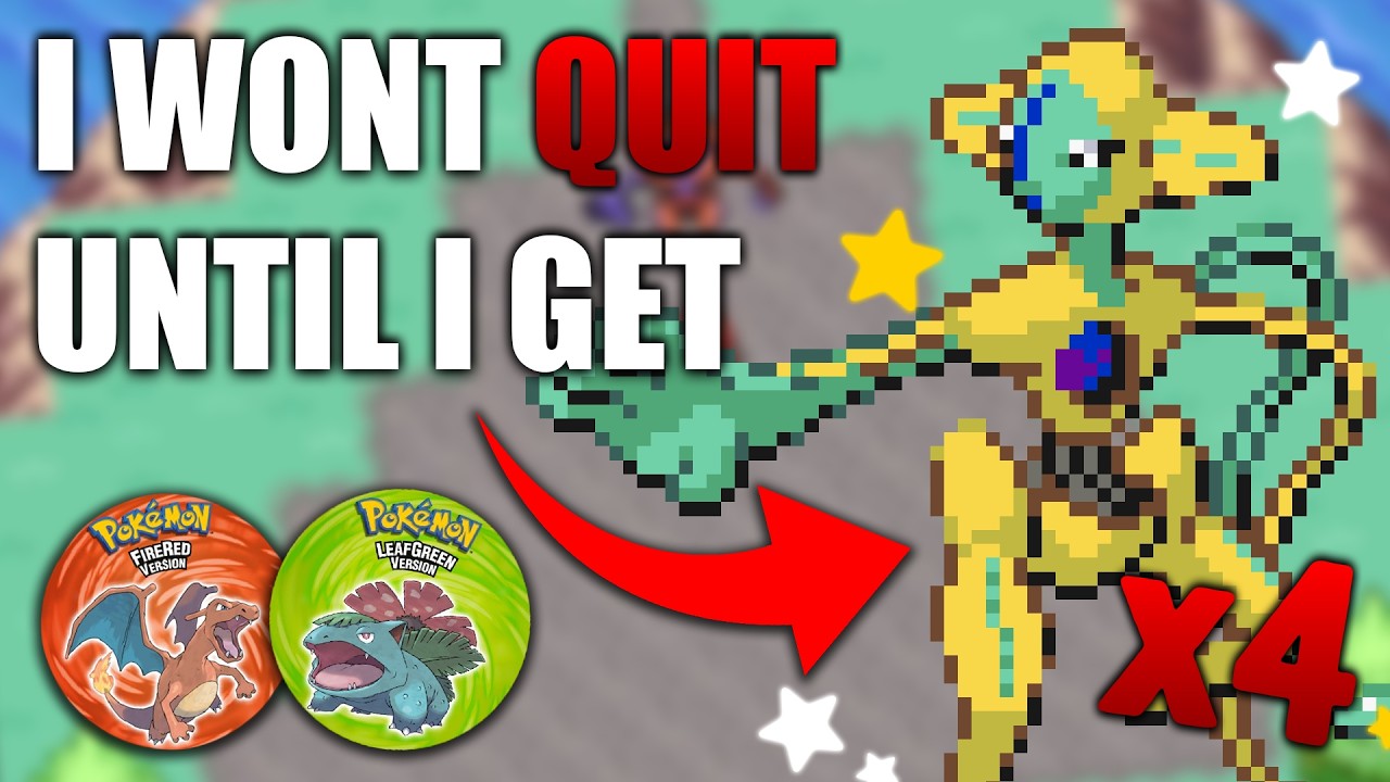 NOT STOPPING Until I get ALL SHINY DEOXYS FORMS! in Pokémon FireRed!