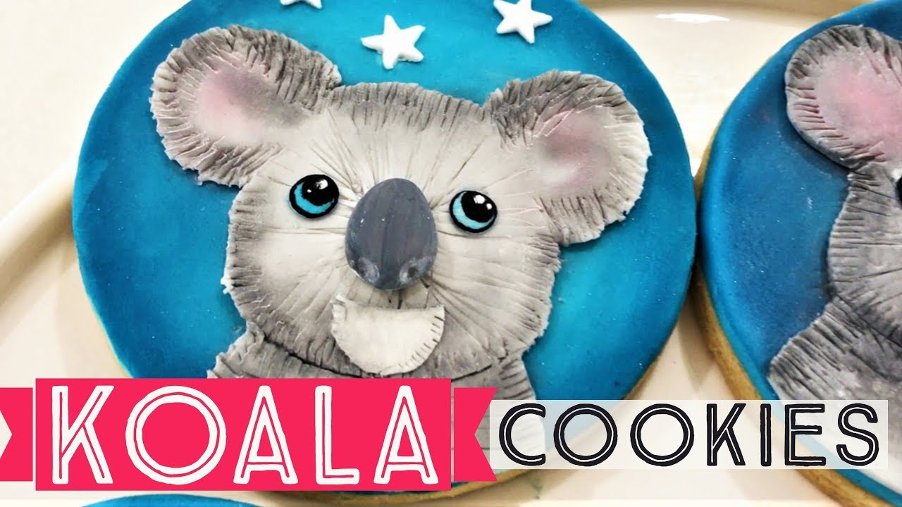 Cute Koala Cookies for Australia Day 26 January with Edible Coloured
