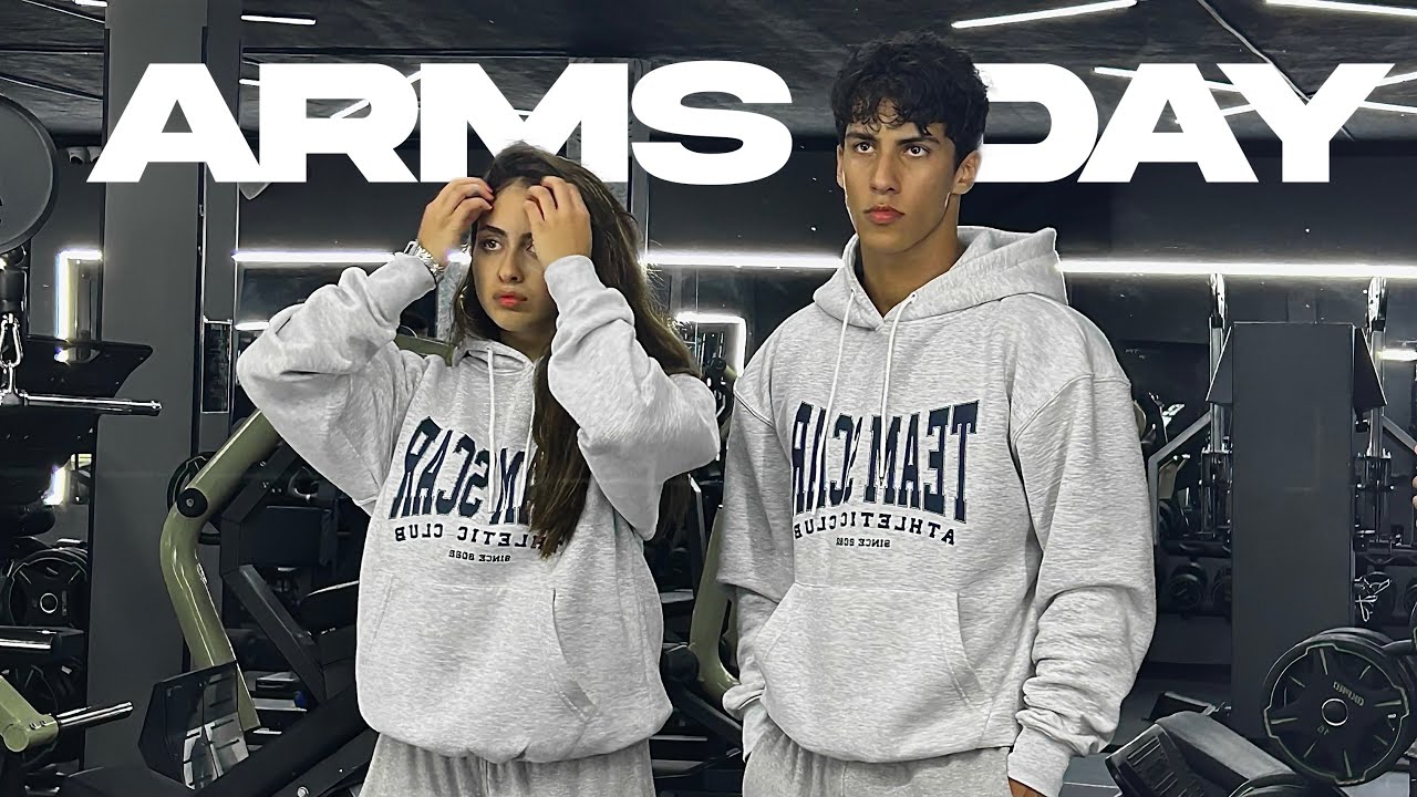 Yves & Xarah arms day with the new hoodie 🇹🇳