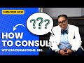 How to set up business online client consulting with bg promotions inc