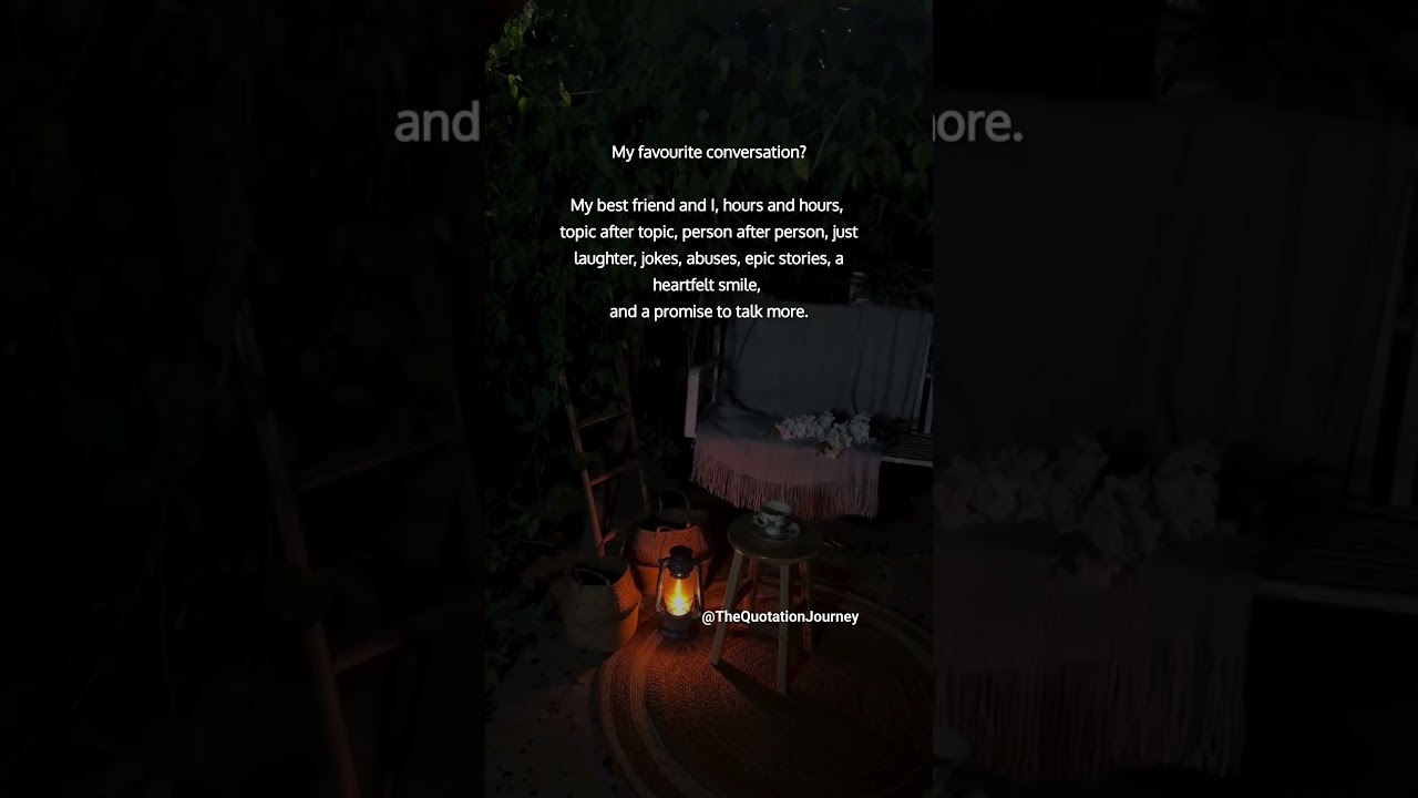 Best conversations with best friend 🫂 Endless talks, laughter & promises 💕 