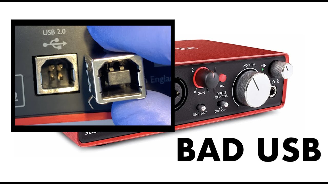 Focusrite Scarlett 2i2 (端子接触不良) XLR cable stuck in Focusrite 2i2 : r/Focusrite