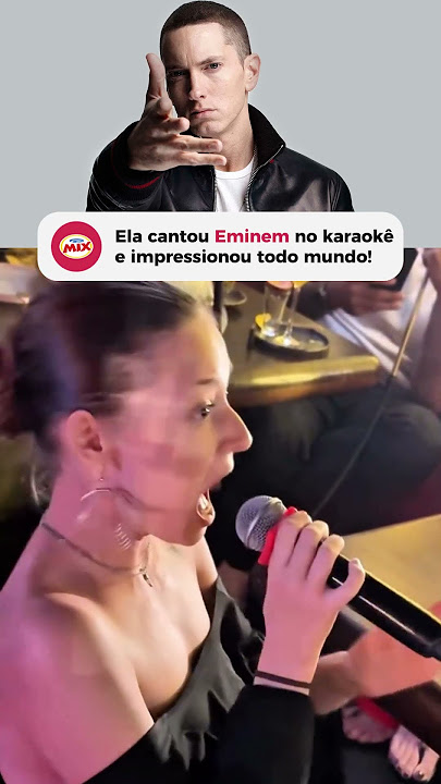 Olha só essa fã do Eminem cantando 